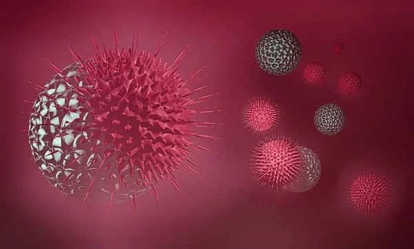 Covid Virus Blodkärl Koncept Covid Coronavirus Sjukdom Covid Infektion — Stockfoto