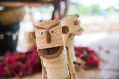 Nadun, Maha Sarakham, Tayland - 9 Mart 2018: Nadun, Maha Sarakham, Tayland 'da Fikir Hasır Kukla Festivali