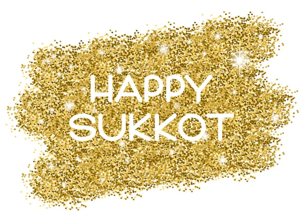 Sukkot cartão de saudação . — Vetor de Stock