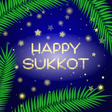 Sukkot festival tebrik kartı.