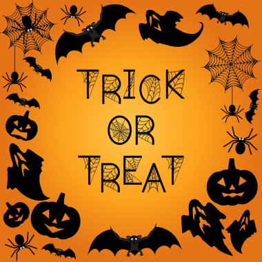 Cadılar Bayramı arka plan. Hediye ver yoksa karışmam