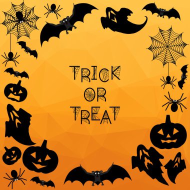 Cadılar Bayramı arka plan. Hediye ver yoksa karışmam