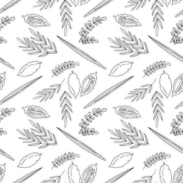 Sukkot seamless pattern background. — Stock Vector