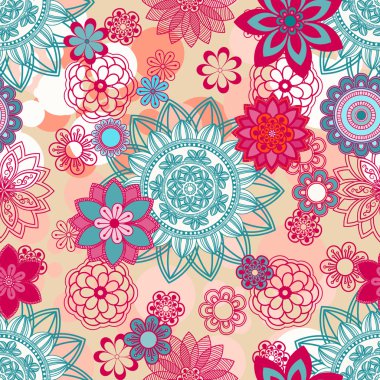 Mandala süsleme seamless modeli