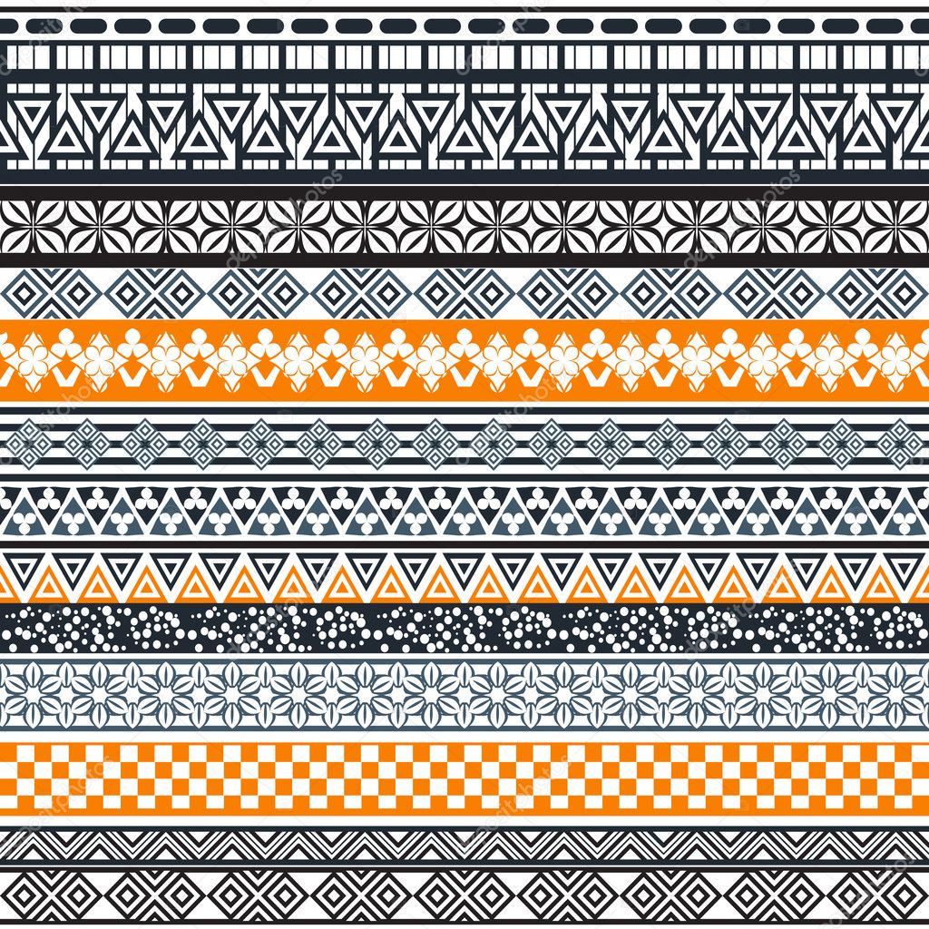 Tribal seamless pattern. Abstract background with ethnic ornament.