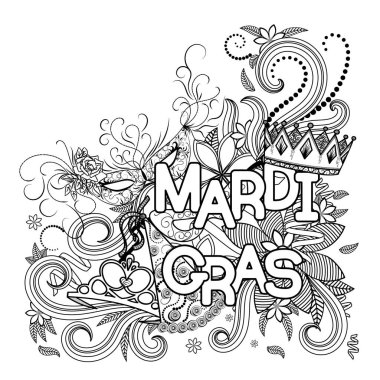 Mardi Gras arkaplanı
