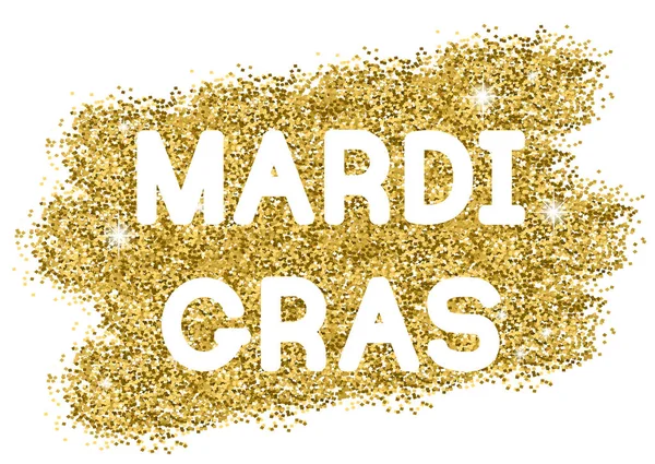 Mardi Gras fond doré — Image vectorielle