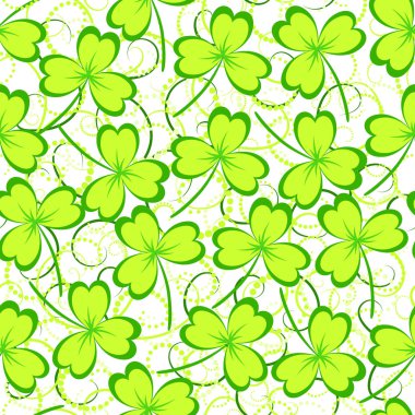 Yonca yaprağı seamless modeli