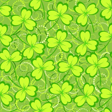 Yonca yaprağı seamless modeli