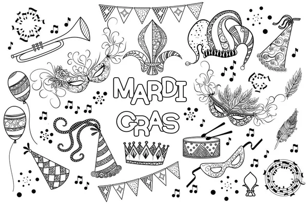 Élément design Mardi Gras — Image vectorielle