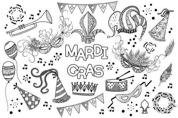 Elemento de diseño Mardi Gras — Archivo Imágenes Vectoriales