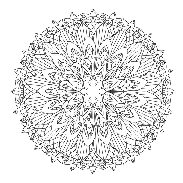 Illustration vectorielle Mandala fleur — Image vectorielle