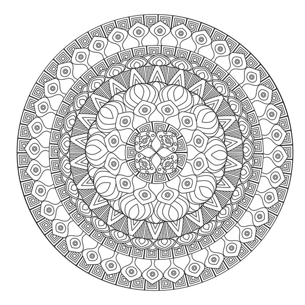 Blume Mandala Vektor Illustration — Stockvektor