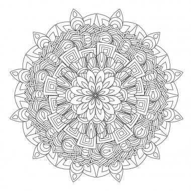 Çiçek Mandala vektör çizimi