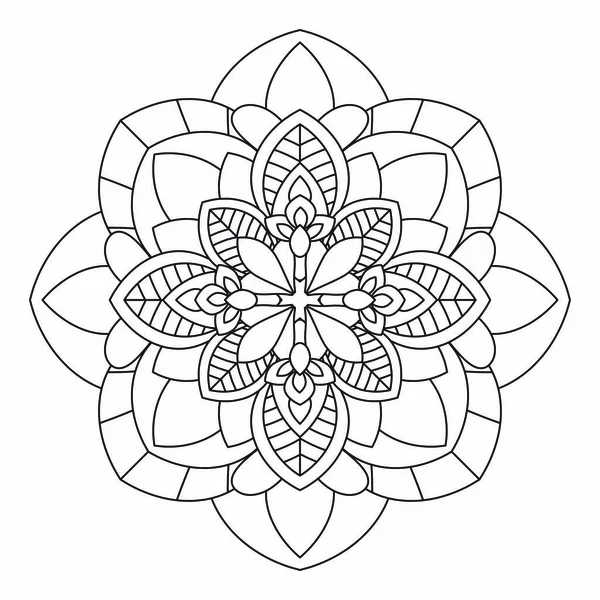 Illustration vectorielle Mandala fleur — Image vectorielle