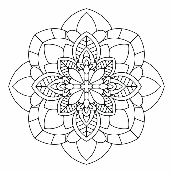 Blume Mandala Vektor Illustration — Stockvektor