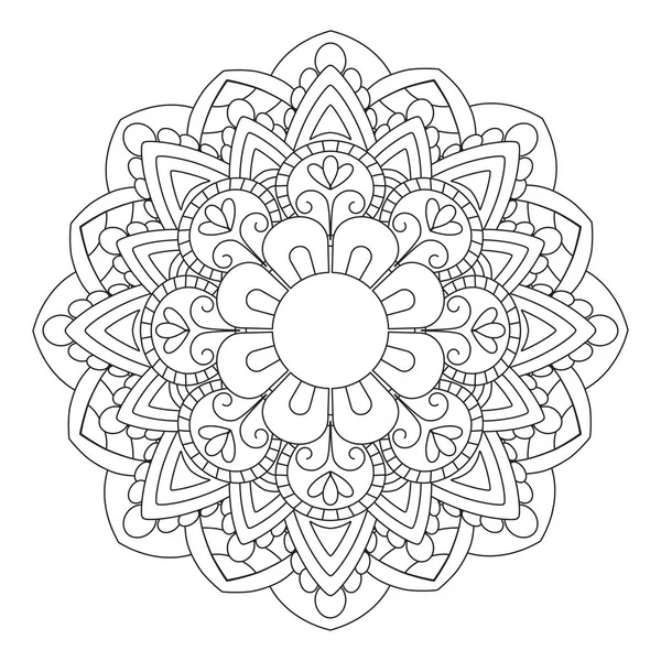 Illustration vectorielle Mandala fleur — Image vectorielle