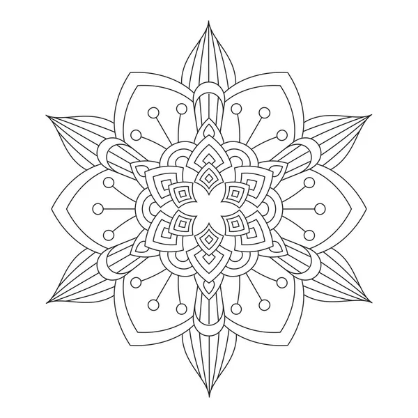 Vektorová ilustrace Flower Mandala — Stockový vektor