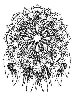 Mandala vektör çizim