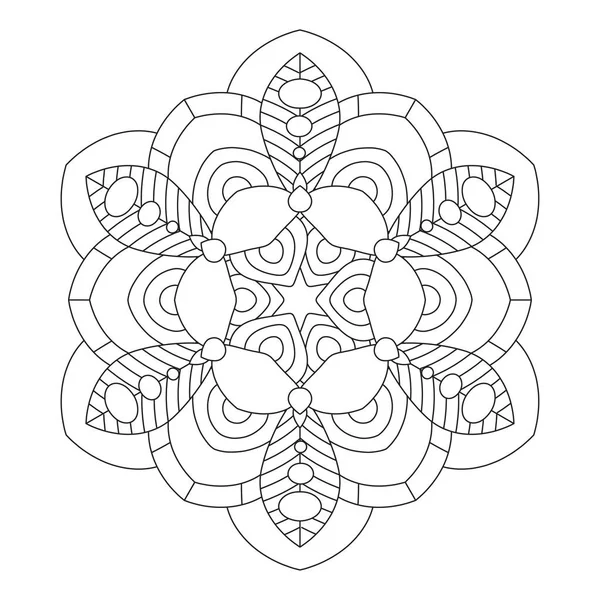 Flower Mandala vector illustration — Stock Vector