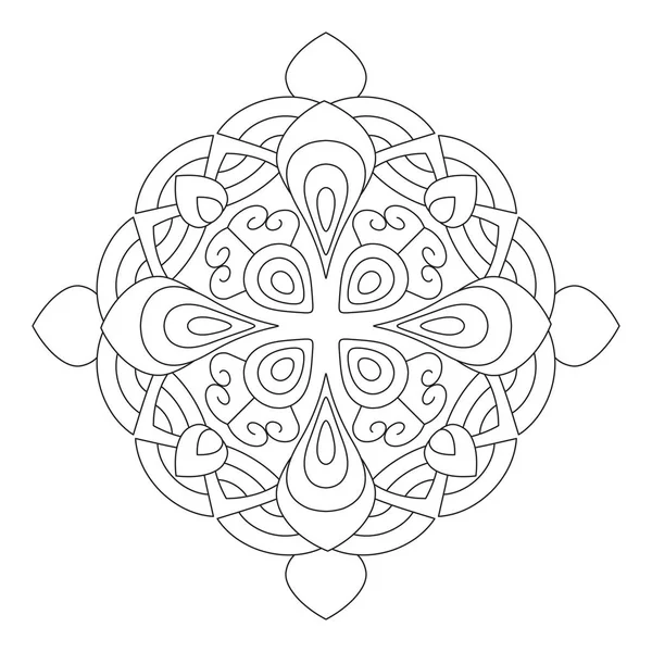 Blomma Mandala vektor illustration — Stock vektor