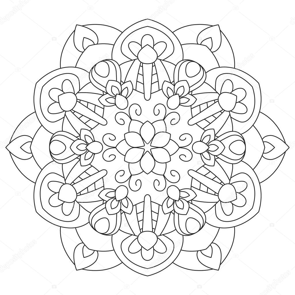 Flower Mandala vector illustration