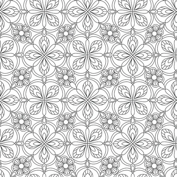 Karalamalar mandala seamless modeli