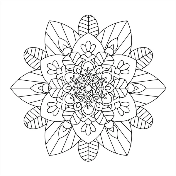 Flower Mandala矢量图解 — 图库矢量图片