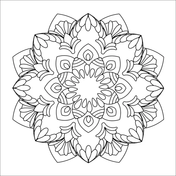 Bloem Mandala vector illustratie — Stockvector