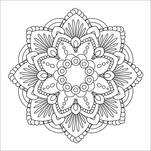 Vektorová ilustrace Flower Mandala — Stockový vektor