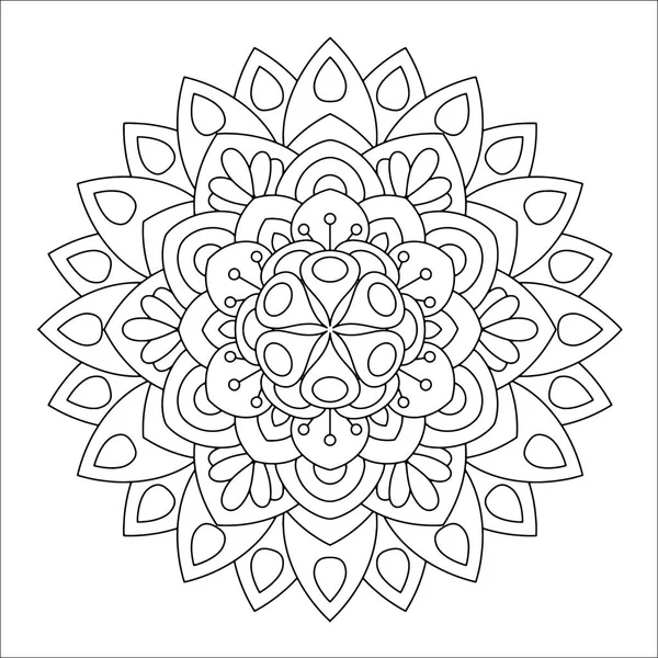 Vektorová ilustrace Flower Mandala — Stockový vektor