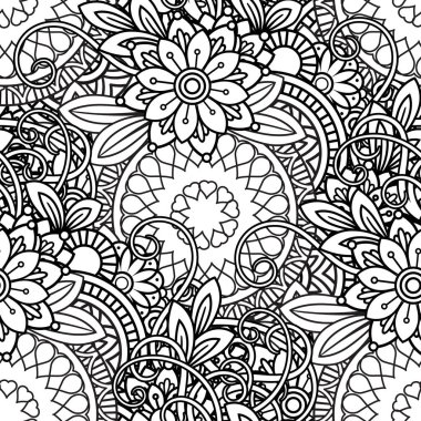 Doodles'ın çiçek Seamless Modeli