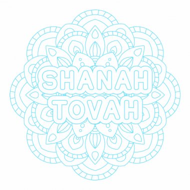 Rosh Hashanah tebrik kartı.