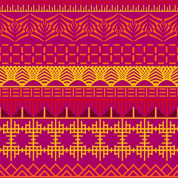 Patrón étnico inconsútil tribal . — Vector de stock