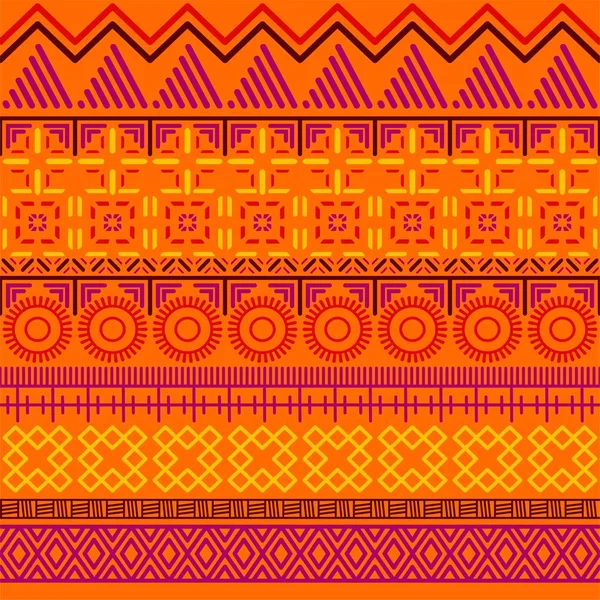 Modèle sans couture ethnique tribal . — Image vectorielle