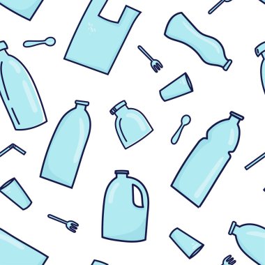 Plastik çöp sade desen