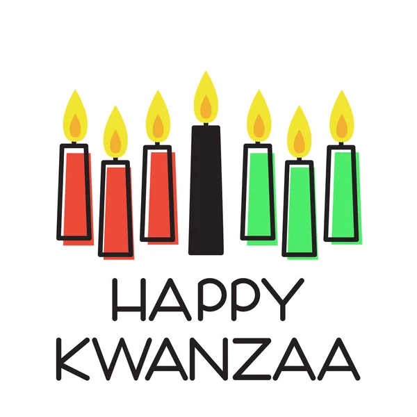 Feliz ilustração Kwanzaa — Vetor de Stock