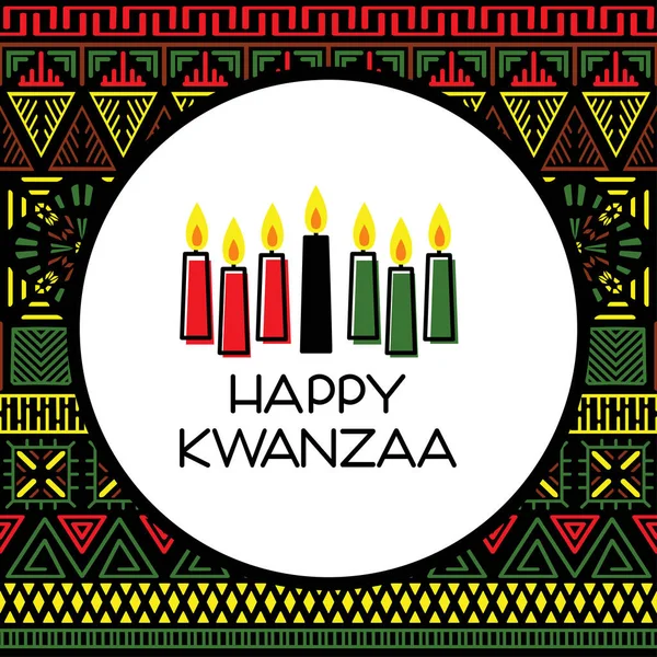 Mutlu Kwanzaa illüstrasyonları — Stok Vektör