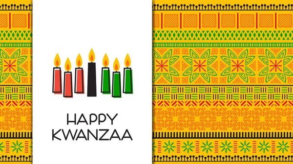 Mutlu Kwanzaa illüstrasyonları