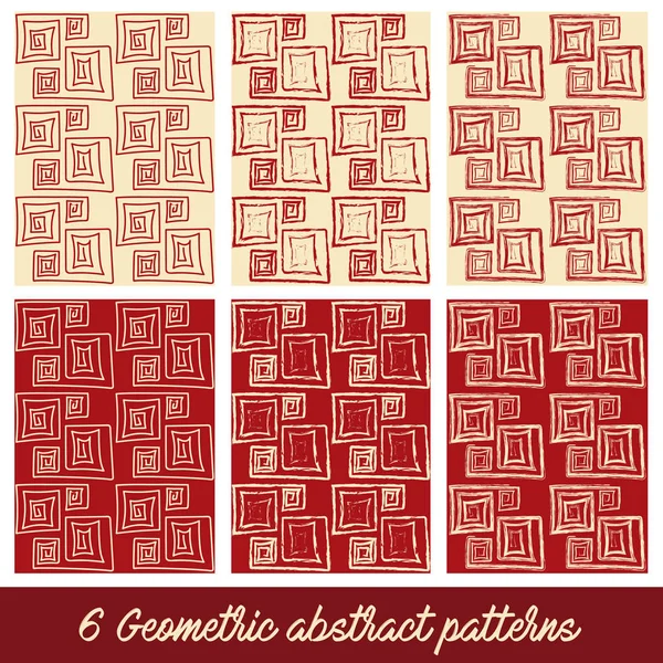 6 geometrik soyut desenler