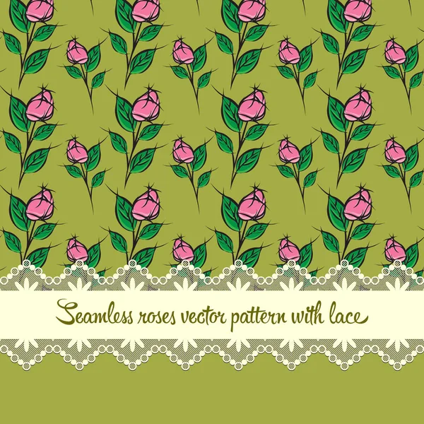 Dantel koyu sarı arka plana sahip kesintisiz gül deseni