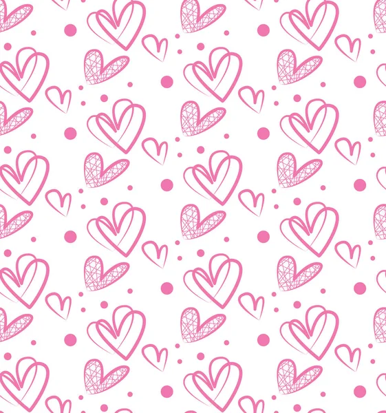 Sorunsuz vektör desen pembe Kalpler