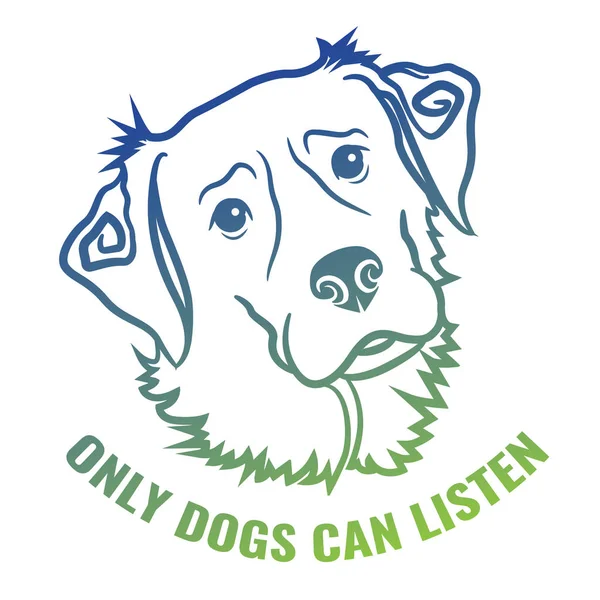 Metin ile vektör sanat köpek. T-shirt tasarım için kullanılabilir.