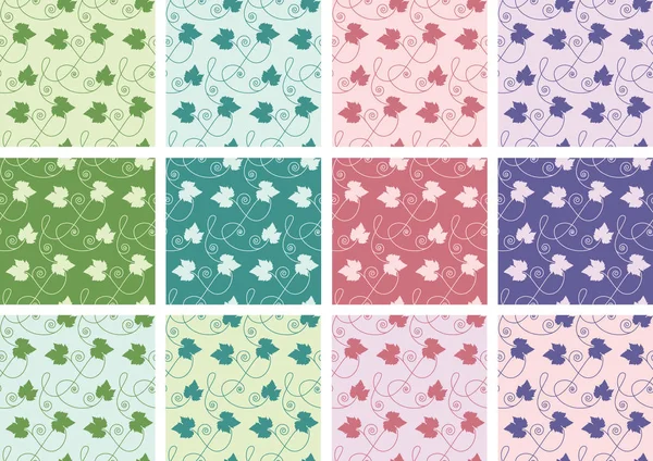 Doğal kozmetik veya güzellik ürün ambalaj - arka dalları ve yaprakları ile vektör Dikişsiz desen kurma.