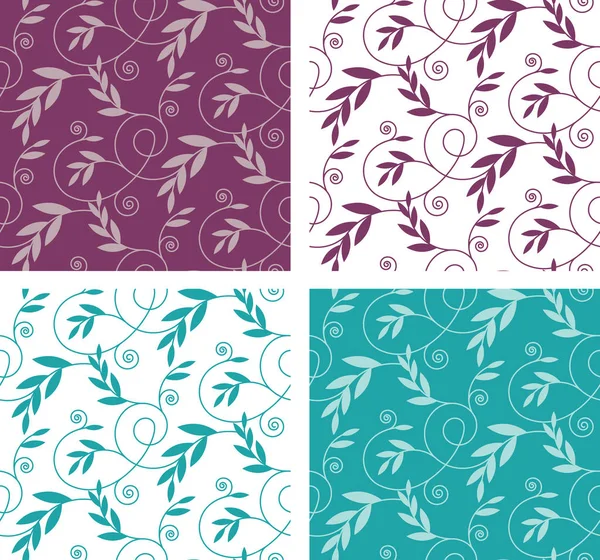 Doğal kozmetik veya güzellik ürün ambalaj - arka dalları ve yaprakları ile vektör Dikişsiz desen kurma.