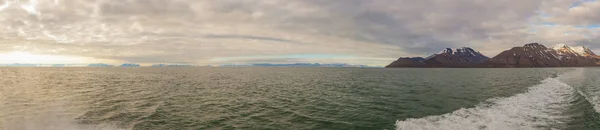 Bay Isfjord Kap Heerodden Norwegen Panorama — Stockfoto