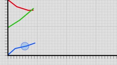 Grafik çizgi grafik noktaları iş finans grafiği veri rakamları istatistik para 4k