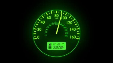 Speedometer hızlı araba otomobil hız panosu mph kph ışık 4k hızlandırmak