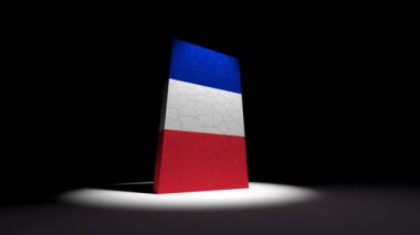 Fransa 'nın bayrağı düştü Avro Avrupası 4k