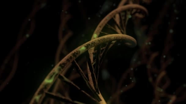 ADN filature ARN double hélice science lente microscope électronique gros plan dof 4K